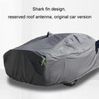 Hatchback Car EVA Plus Velvet Thickened Heat Insulation Sunshade With Shark Fin, S 3.6x1.6x1.5m, M 4x1.65x1.55m, L 4.2x1.7x1.6m, L+ 4.4x1.75x1.65m, XL 4.6x1. 8x1.7m, XXL 5.2x1.85x1.75m