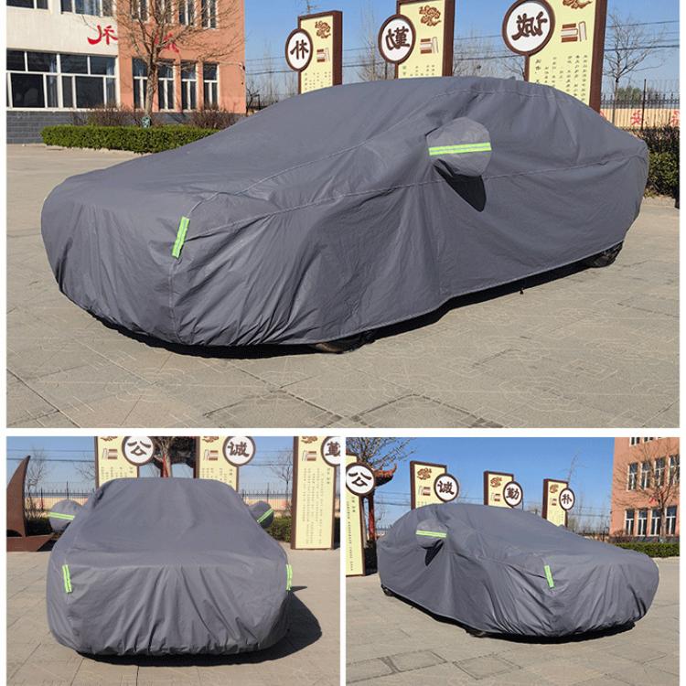 Hatchback Car EVA Plus Velvet Thickened Heat Insulation Sunshade With Shark Fin, S 3.6x1.6x1.5m, M 4x1.65x1.55m, L 4.2x1.7x1.6m, L+ 4.4x1.75x1.65m, XL 4.6x1. 8x1.7m, XXL 5.2x1.85x1.75m
