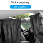 5pcs / Set Car Rear Side Blackout Sunshade Curtains Automobile Privacy Sunshade