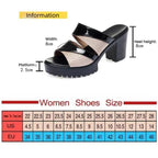 Women Summer Thick High Heel Platform Slippers Sandals Open Toe Comfortable Casual Outdoor Shoes, 35, 36, 37, 38, 39, 40