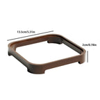 For MAC Mini M4 Wooden Desktop Host Bracket Base Heat Dissipation Rack, Walnut, Beech