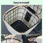 E-bike Basket Sunscreen Cover Hanging Bag Rainproof Cover Storage Bag