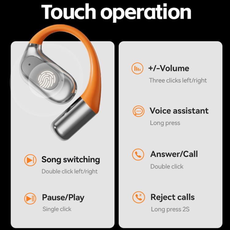M113 AI Translation Bluetooth Headset Ear-hook Real Time Translation Earbuds 144 Voice Translator, M113