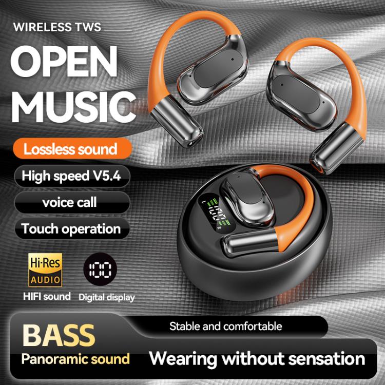 M113 AI Translation Bluetooth Headset Ear-hook Real Time Translation Earbuds 144 Voice Translator, M113