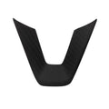 For Tesla Model 3 Car Modification Interior Carbon Fiber Steering Wheel Patch, Matte, Glossy, Red, Froged Pattern