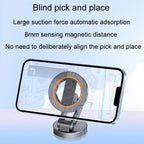 JK-319 Universal Foldable Car Cell Phone Holder Car Dashboard Rotating Magnetic Navigation Mount