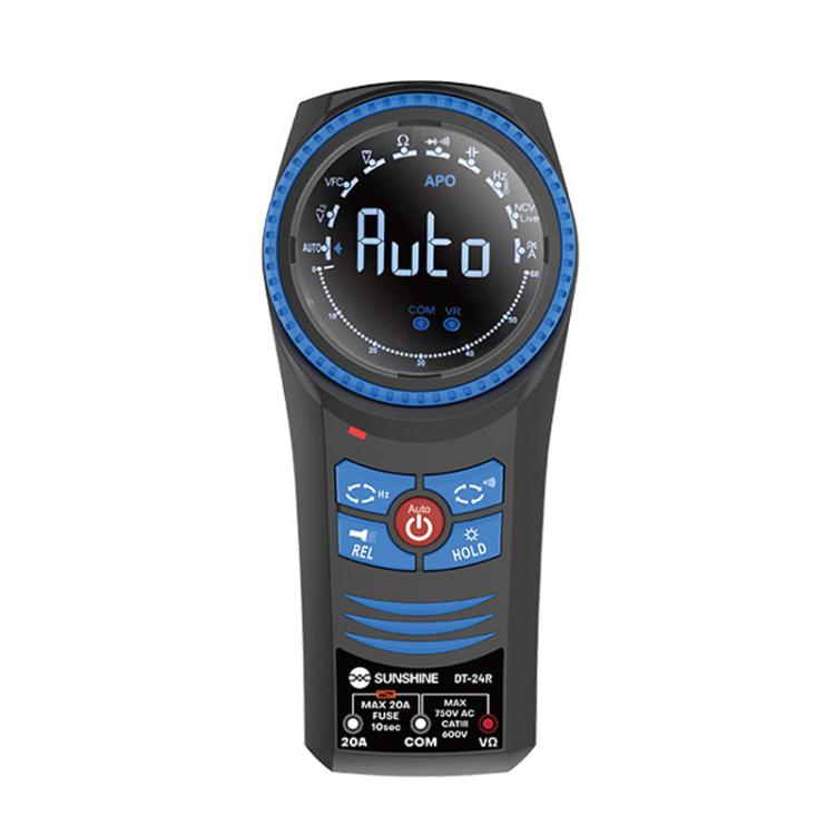 Rotary Auto Ranging Multimeter Voltage Resistance Measurement Buzzer, DT-24R