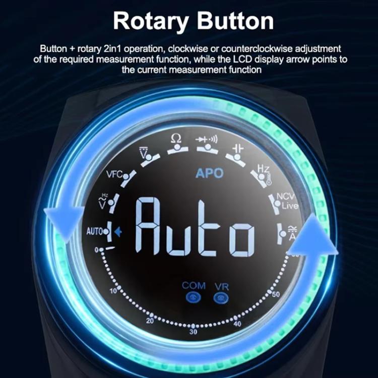 Rotary Auto Ranging Multimeter Voltage Resistance Measurement Buzzer, DT-24R