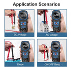 Rotary Auto Ranging Multimeter Voltage Resistance Measurement Buzzer, DT-24R
