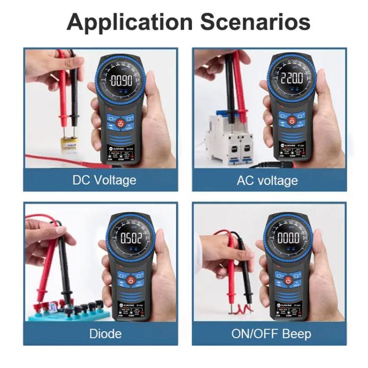 Rotary Auto Ranging Multimeter Voltage Resistance Measurement Buzzer, DT-24R