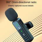 H65 3 In 1 Lavalier Wireless Microphone Outdoor Broadcast Noise Canceling Sports Camera Microphone, Single Mic, Dual Mic