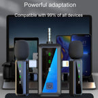 H65 3 In 1 Lavalier Wireless Microphone Outdoor Broadcast Noise Canceling Sports Camera Microphone, Single Mic, Dual Mic