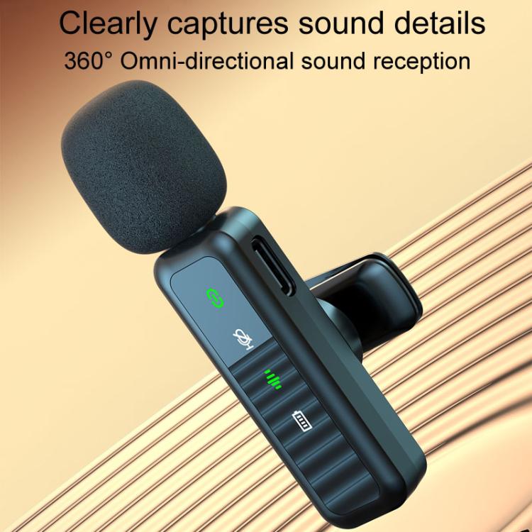 H63 Wireless Lavalier Microphone Live Shooting Audio Noise Canceling Device, Single Mic, Dual Mic