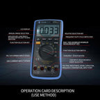 Auto Range Digital Multimeter LCD Display Tester Pen High Precision Measurement Of Capacitance Voltage Current, DT-17N