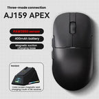 Ajazz AJ159 APEX Gaming Mouse PAW3395 Wireless Tri-Mode Lightweight With Charging Dock Mouse