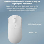 Ajazz AJ139 Pro Gaming Mouse Lightweight PAW3395 Wireless 2.4G + Wired Dual Mode Computer Mouse