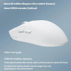 Ajazz AJ139 Pro Gaming Mouse Lightweight PAW3395 Wireless 2.4G + Wired Dual Mode Computer Mouse