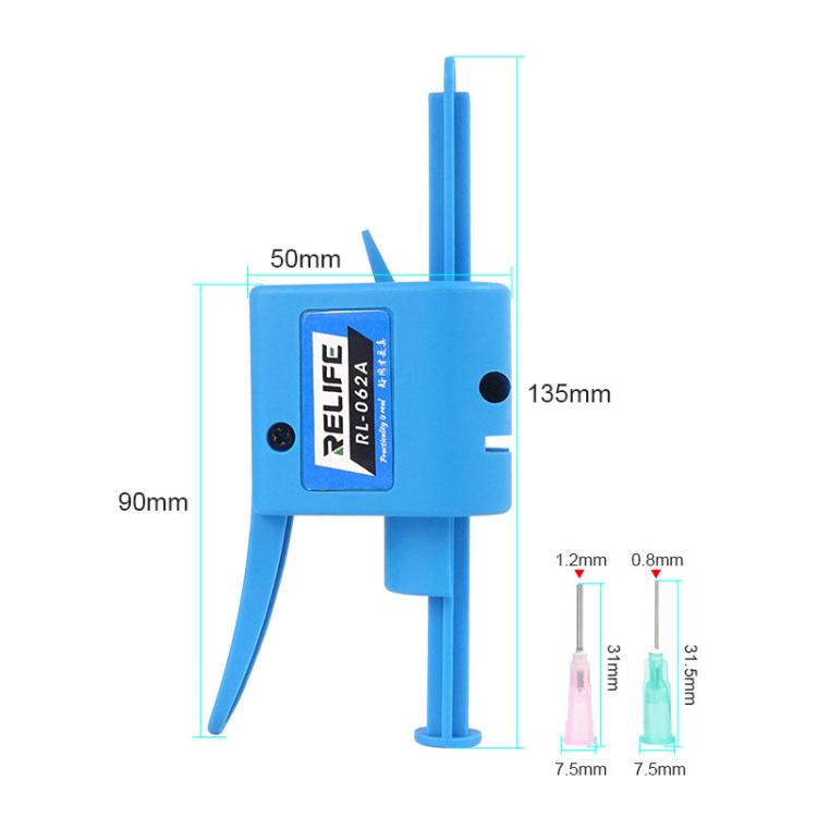Manual Glue Tapper Cell Phone Repair Motherboard Soldering Oil Syringe Booster Tin Paste Syringe Pusher, RELIFE RL-062A 10CC, RELIFE RL-062B 30CC, RELIFE RL-062C 3-5CC, RELIFE RL-062D 5-10CC