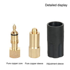 Universal High Pressure Spray Adjustable Nozzle Washer Cleaning Parts, Inner Wire M1/4, 1/4 Quick Plug