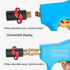 Universal High Pressure Spray Adjustable Nozzle Washer Cleaning Parts, Inner Wire M1/4, 1/4 Quick Plug