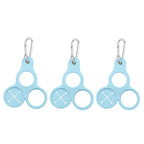 3pcs Outdoor Mountaineering Water Bottle Buckle 3-hole Silicone Towel Portable Holder