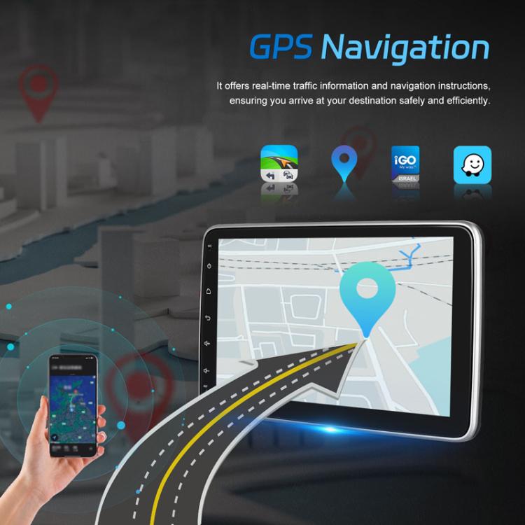 10 Inch Android 13.0 Universal Player Car Reversing Center Control Integrated Machine, 4+64G
