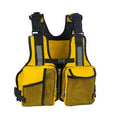 Adult Life Jacket Adjustable Multi Pocket Fishing Vest Water Sport Buoyancy Cloth, Free Size