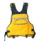 Adult Life Jacket Adjustable Multi Pocket Fishing Vest Water Sport Buoyancy Cloth, Free Size