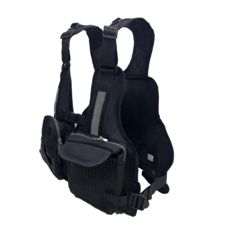 Adult Life Jacket Adjustable Multi Pocket Fishing Vest Water Sport Buoyancy Cloth, Free Size