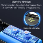 F7201 Car Foldable Rotating USB Dual-Head Fan, Dual-Head