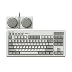 8BitDo Retro87 M Mechanical Keyboard Vintage Wireless Bluetooth / 2.4G / Wired Triple Mode Connection Keyboard, Light Gray Keyboard