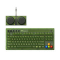 8BitDo Retro87 Mechanical Keyboard Retro RGB Lighting Green Transparent Keyboard With Large Keys, Green Transparent Keyboard