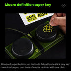 8BitDo Retro87 Mechanical Keyboard Retro RGB Lighting Green Transparent Keyboard With Large Keys, Green Transparent Keyboard