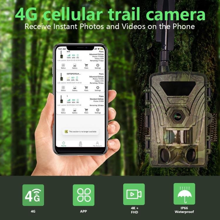 4G Hunting Camera Night Vision Infrared Hunting Camera, PR802LTE