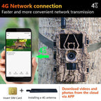 4G Hunting Camera Night Vision SIM Card HD 8K 60MP Photo Video Hunting Camera, PR801LTE European Version, PR801LTE USA  Australia Version
