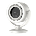 F168 Intelligent Voice Desktop Circulation Fan Touch-Screen Shaking-Head High Rotation Speed Bladeless Night Light Fan