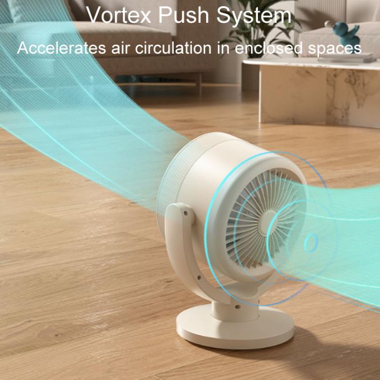 F168 Intelligent Voice Desktop Circulation Fan Touch-Screen Shaking-Head High Rotation Speed Bladeless Night Light Fan