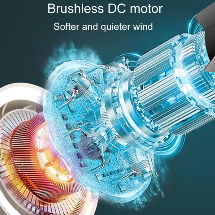 F168 Intelligent Voice Desktop Circulation Fan Touch-Screen Shaking-Head High Rotation Speed Bladeless Night Light Fan