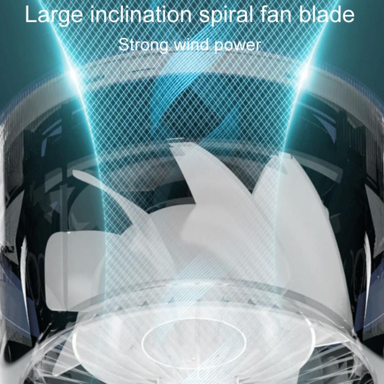 F168 Intelligent Voice Desktop Circulation Fan Touch-Screen Shaking-Head High Rotation Speed Bladeless Night Light Fan