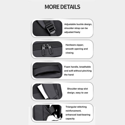 OUMANTU 966 Large-Capacity Waterproof Three-Dimensional Password Lock Laptop Backpack