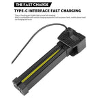 Double-Sided COB 90-Degree Folding Work Light Magnet With Hook Maintenance Light