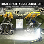 Double-Sided COB 90-Degree Folding Work Light Magnet With Hook Maintenance Light