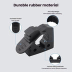2pcs Outdoor Quick-Release Rubber Clamp Shovel Fixing Clip For Off-road Vehicle Luggage Rack Mounting Buckle, 2 Red