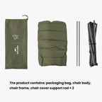 Naturehike Outdoor Folding Rocking Chair Portable Recliner Chair Leisure Camping Picnic Swing Chair