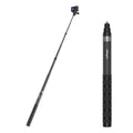 aMagisn 1.2m Carbon Fiber Invisible Selfie Stick for DJI, Insta360, GoPro and Other Action Cameras, AM23
