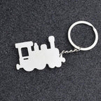 Locomotive Metal Keychain Pendant
