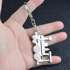 Locomotive Metal Keychain Pendant