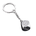 Dice Metal Keychain Pendant