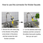 For Karcher Car Washer Gardening Accessories 4 / 5 Point Universal Faucet Adaptor