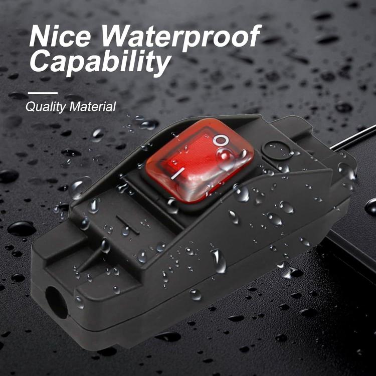 Waterproof Screw-type Wiring High-power High-temperature Resistant Switch, Red 12-24V, Red 220V